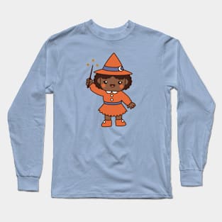 Kawaii Cute Cartoon Witch Kid Long Sleeve T-Shirt